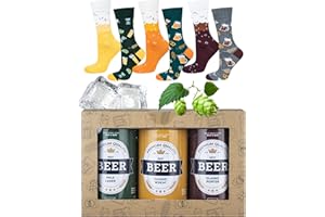 soxo Cerveza Calcetines Hombre Divertidos Algodon Regalos Originales Regalo Hombres 40-45 1-4 Pares