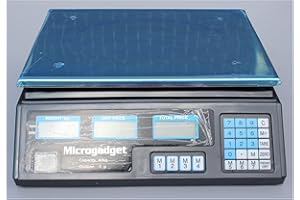 electromax Electronic Digital Scale,Shop Table Scale-Price Computing Scale,Very Precise Fruit Market Kitchen Scales for Commercial Shop Retail Price Weighing Fruit 88lb/40kg (Basic)