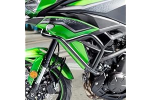 Lorababer Protection de pare-chocs supérieure de moteur de moto pour Versys 650 Highway Crash Bar Compatible avec K-awasaki Versys650 Versys-650 2022 2023 2024 Protection de cadre contre les chutes