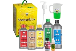 Hesi Starterbox für Erde mit Dosierpumpe und Messbecher – Komplettset für gesundes Wachstum & Blüte