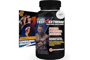Italian Elite® Testo Extreme 120 caps Maca 8000mg. Tribulus, Fieno Greco, Zinco, Arginina, Ashwagandha, Vitamine e Minerali.