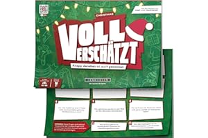 DENKRIESEN - VOLL VERSCHÄTZT! Christmas Edition | Ab 12 Jahren & 350 weihnachtliche Fragen | Schätzspiel & Weihnachtsspiel | Geschenkidee | Ohne Internet spielbar | Antworten auf dem Block