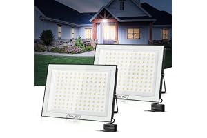 wowspeed 500 W LED utomhusspotlight, 50 000 LM, superljus, kallvit 6500K, IP66 vattentät, för uteplats, entré, garage, korrid