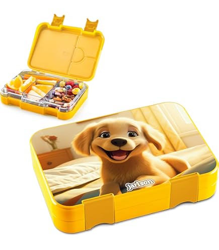 Jarlson® Kinderbroodtrommel met vakken - TONI lunchbox - Bento Box Jarlson® Kinderbroodtrommel met vakken - TONI lunchbox - Bento Box