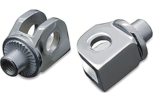 Kuryakyn 8813 Splined Male Mount Peg Adapters for Front Footpegs and Floorboards: 1987-2018 Kawasaki Motorcycles, Chrome, 1 Pair