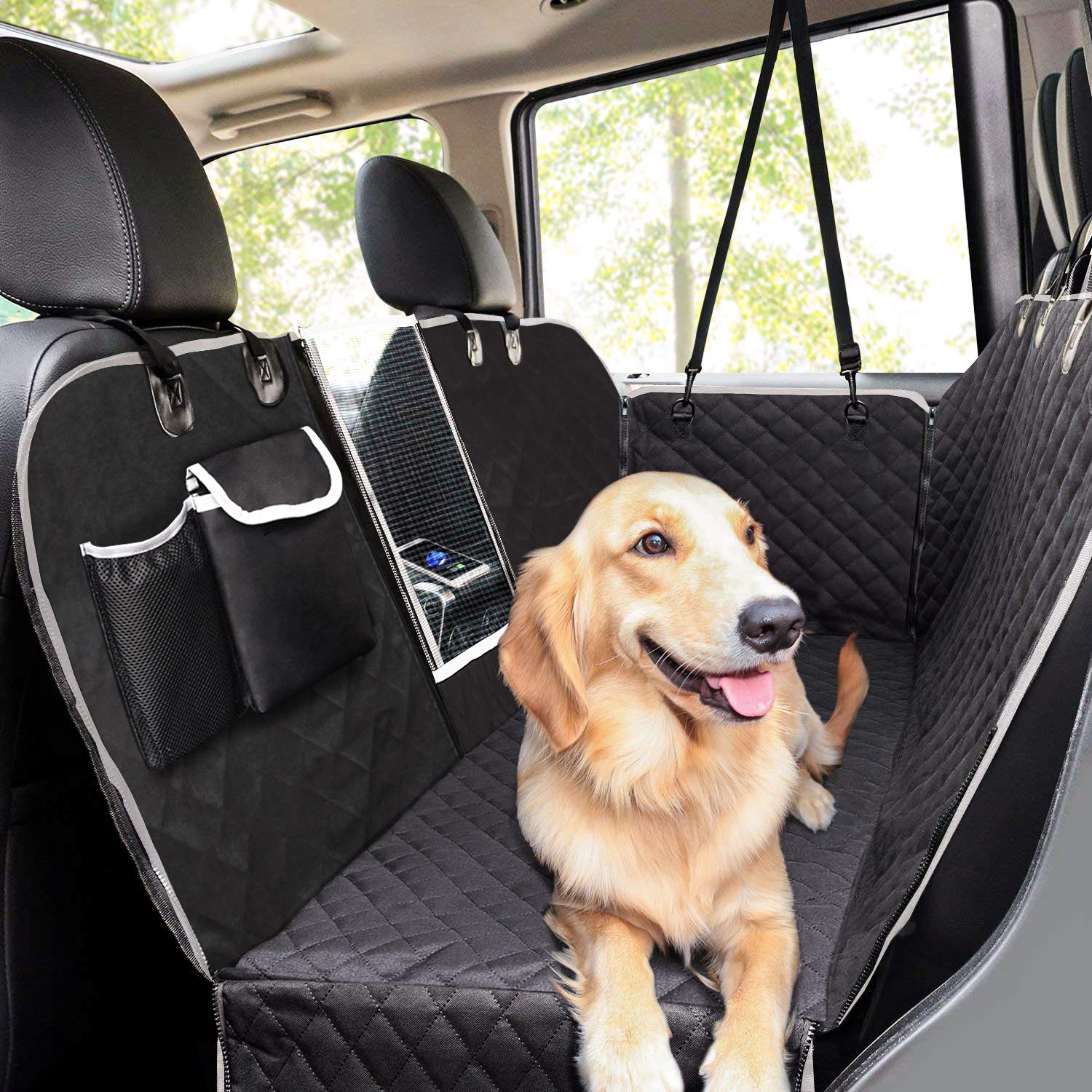 Pecute Dog Car Seat Cover 100 Waterproof,Rear Seat Covers for Dogs