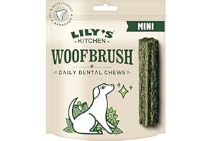 LILY'S KITCHEN Lily’s Kitchen Bastoncini dentali per cani adulti Mini Woofbrush preparati con ingredienti naturali 7 x (10 x 13g)