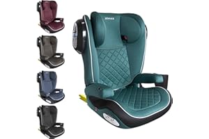XOMAX A23 Kindersitz ISOFIX I mit Flaschenhalter I Gruppe 2/3, 15-36kg, 4-12 Jahre I mitwachsend I Bezug abnehmbar und waschbar I ECE R44/04