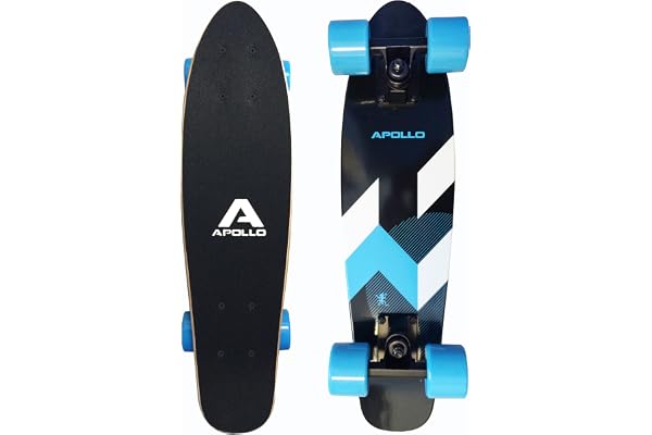 Apollo Fancy Board - Vintage Cruiser, Board Complet | Taille: 22.5'' (57,15 cm) | Skateboard: Petit et maniable| différentes Couleurs