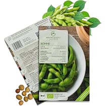 BIO Bohnen Samen (Edamame, 12 Korn) - Bohne Saatgut aus biologischem Anbau  ideal fr die Anzucht im Garten, Balkon oder Terrasse : Amazon.de: Garten
