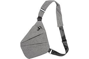 Zouwel Anti Theft Travel Bag Women Small Cross Body Shoulder Bag Sling Backpack Lightweight Rucksack Crossbody Bag Men Casual One Strap Chest Bag for Traveling Sports Hiking Cycling