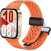 Rongep [Air-Loop] Huawei Watch Fit 5/Fit 5 Pro/Fit 4/Fit 4 Pro/Fit 3 ile Uyumlu Kordon Manyetik Kilit Mekanizmalı Fit 5 Kordo