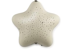 Pabobo nei legno Proiettore Stella Micro USB Beige