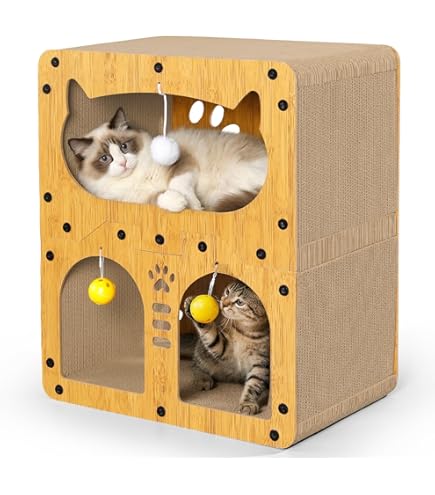 Kattenmand Nora Soft 2 Verdriepingen Lichtgrijs - Kattenhuis - Trixie (47X47X67 CM