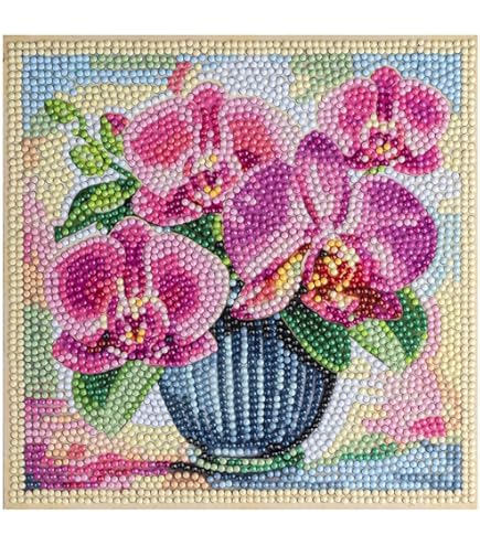11.5x16.5 Cm Magnolia Kit Tarjeta Diamantes Ideen Mit Herz - Magnolia, 11.5 X16.5 Cm, Incluye Herramientas Y Piedras Regalo Creativo Diamante
