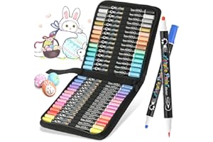 ZSCM QUALITY DECIDES THE FUTURE ZSCM Acryl-Marker mit Doppelspitze, 30 Farben, Steinmalerei, feine und Pinselspitze, Acrylmalstift für Erwachsene, Malerei, Glas, Keramik, Holz, Leinwand, Kunstbedarf, Handwerk