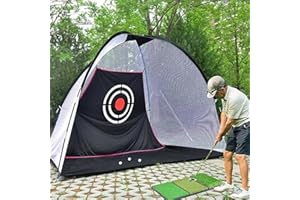 Kapler Golf Hitting Nets for Indoor Garage Outdoor Backyard Driving Use, Heavy Duty Golf Exercise Driving Range Net Cage for Home, Portable Golf Ball Swing Hitting Practice Net for Backyard