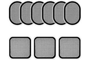 wangjiangda Électrode de Ceinture 9 Pièces Coussinets de Gel de Remplacement EMS Gel Pad pour Ceinture de Abdominale Feuille de Gel pour Electrostimulateur Musculaire, Compatible avec Abs Series