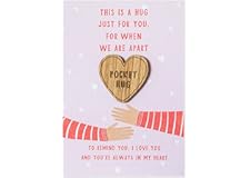 A Little pocket hug | wooden heart little hug token keepsake | a hug gift | gifts under 5 pounds| I love you gifts | cute lit
