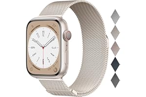 EPULY Milanese Loop Compatible with Apple Watch Straps 38mm 40mm 41mm 42mm 44mm 45mm 46mm 49mm Women & Men, Magnetic Clasp Adjustable Metal Bands for iWatch Series 11 10 9 8 7 6 5 4 Ultra SE 3 2 1