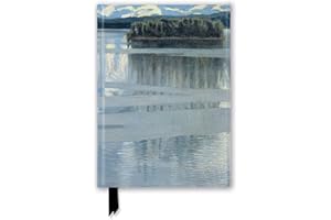 Ng: Lake Keitele by Akseli Gallen-Kallela (Foiled Journal): Unser hochwertiges, liniertes Blankbook mit festem, künstlerisch geprägtem Einband und Magnetverschluss