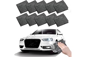EHIOG Nano Sparkle Cloth, 10 Paños Nano Magic Cloth, Nanosparkle Paño Quita Ralladuras, Paño Reparador Arañazos Coche,para Elimina Manchas y Repara Pequeños Rayones