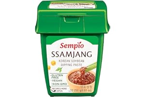 Sempio Ssamjang (250g) - Pasta de Soja Coreana Rica en Umami para Sumergir. Salsa para Vegetales, Barbacoa Coreana y Más. Vegana, No Transgénica