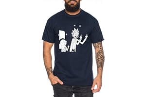TEE KIKI Rick Peace Camiseta de Hombre Morty Dan Sanchez Mr Rick Meeseeks Harmon