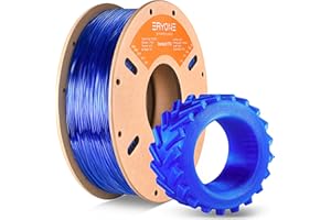 ERYONE Filament TPU do drukarki 3D, 1,75 mm ± 0,05 mm, 1 szpula, 1 kg, 95A, przezroczysty niebieski