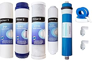 DEPURAGUA Kit membrane + 4 filtres osmoseur inverse compatible Proline