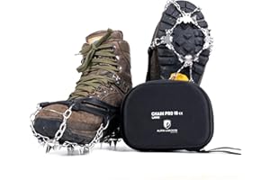 ALPIN LOACKER Pro 18 Grödel - Crampones Ligeros, Pinchos Antideslizantes universales para montañismo