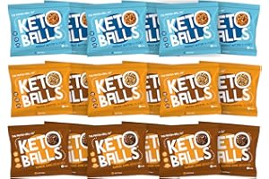 THE PROTEIN BALL CO. The Protein Ball Co Keto Starter Pack - 3 Ball Bags of Keto Snacks - 100% Natural, No Added Sugar, Low Carb, High Fibre Sweet Snacks - Plant-Based & Gluten Free - 18 x 25g (6 Bags per Flavour)