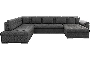 ‎MIRJAN24 Mirjan24 Eckcouch Ecksofa Niko Bis, Design Sofa Couch mit Schlaffunktion und Bettkasten U-Sofa Farbauswahl Wohnlandschaft vom Hersteller (Ecksofa Rechts, Majorka 03)