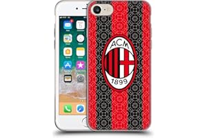 Head Case Designs Licenza Ufficiale AC Milan in Casa 2020/21 Kit Crest Cover in Morbido Gel Compatibile con Apple iPhone 7/8 / SE 2020 & 2022