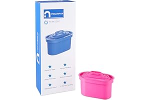 LIVEWATER NOUVEAUX Water Filter Cartridges (4 X 90 Days) .Removes Strong Taste of Chlorine and limescale. Nouveaux jugs only. (Cerise)