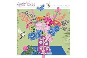 FLAME TREE GIFT Kate Heiss Wall Calendar 2025 (Art Calendar)