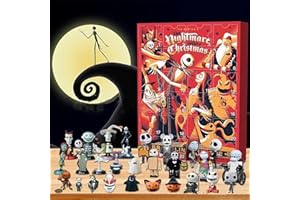 SEAFLY Halloween Horror Figurines Advent Calendar 2023 for Kids, 24 Days Halloween Calendar Countdown Halloween Doll Figures Collectibles Gift, 24 Pcs Halloween Tree Decorations Hanging Ornament Gift (a)