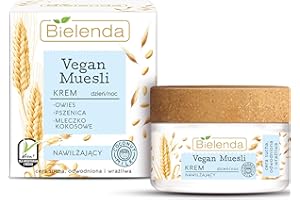 Bielenda Vegan Muesli Krem Nawilżający Owies + Pszenica + Mleczko Kokosowe 50 Ml
