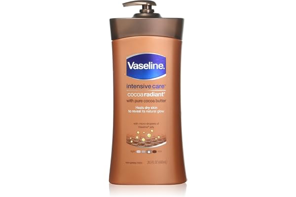 Vaseline Lotion hydratante Intensive Care Deep Conditioning - Enrichie en beurre de cacao et en vitamine E - 600ml