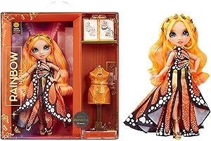 RAINBOW HIGH Fantastic Fashion Poupée Mannequin - Poppy Rowan - Poupée Mannequin Orange 28cm et Ensemble de Jeu avec 2 Tenues et Accessoires de Mode - Idéal pour Les Enfants de 4 à 12 Ans