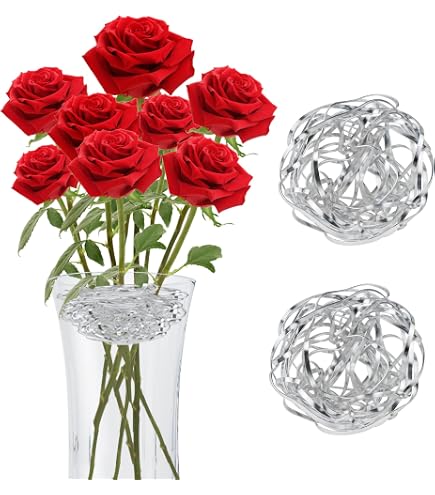 Supporto A Spirale Ikebana Trasparente - 4 Pezzi, Riutilizzabile, Per Composizioni Floreali