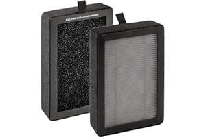 CHAIN PEAK (2 pezzi) LV-H128 filtri di ricambio compatibili con purificatore d'aria LEVOIT LV-H128/ ROVACS (RV60)/ PUURVSAS (HM669A), filtro HEPA True HEPA LV-H128 H13, filtri a carbone attivo 3 in 1