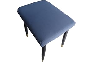 ZZDZW Stretch Stool Cover Chair Cover Dressing Stool Cover Elastic Chair Protector Slipcover Removable Dust Covers Square Seat Covers (Color : #8, Size : 1p)