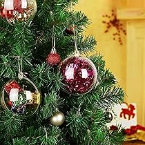 Lot De 10 Boules à Neige DIY En Plastique De 6,1 Cm Avec Bouchon à Visser, Boule à Eau Vide Et