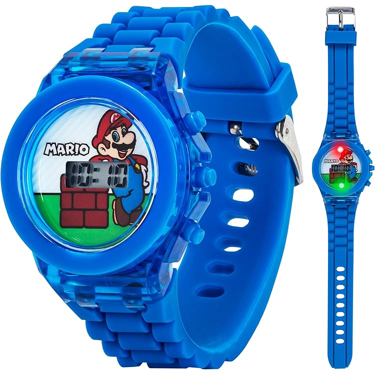 Orologio Digitale Super Mario Ragazzi - Orologio Al Quarzo Con Cinturino In Plastica GSM4107 - Foto 7