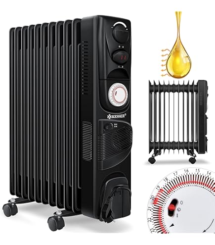 Radiatore A Olio Tristar KA-5183 - 2500W Con Termostato E Ruote Bianco