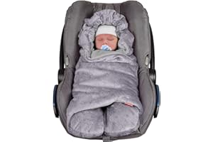 ByBoom Baby Copertina invernale avvolgente per il bebè "l'originale con l'orsetto", universale per ovetto, seggiolino auto, p.es. per Maxi-Cosi, Römer, per passeggino, buggy o lettino