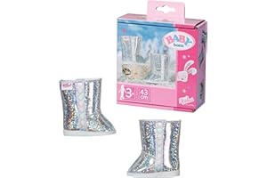 BABY born Bottes Hautes D’Hiver Poupées de 43 cm – pour les Petites Mains, Jeu Créatif Développe l’Empathie et les Aptitudes Sociales – 3 ans et + - avec des Chaussures aux Semelles Blanches