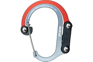 Gear AID HEROCLIP Karabiner Gear Clip und Haken (Medium) für Camping, Rucksäcke, Koffer und Garagenorganisation