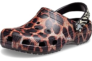 Crocs Unisex-Adult Classic Animal Print Clogs | Zebra and Leopard Shoes